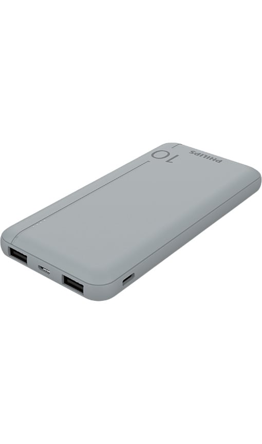 PHILIPS DLP2810CV/00 10.000 mAh Powerbank 2xUSB-A, 1xUSB-C Gümüş